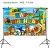 Novos Pratos de Papel Descartáveis, Guardanapos de Papel, Toalhas de Mesa e Decorações de Banner com Tema Shanhaijing da Amazon para Festas de Aniversário Infantil