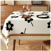 Mantel de Dibujos Animados, Impermeable, Resistente al Aceite, No Lavable, Anti quemaduras, Mantel de Estilo Nuevo, Lujo Ligero, Atmósfera de Gama Alta, Mantel para Mesa de Café en Casa