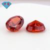 Huagang Gem 9A Corte Flor de Hielo Forma de Huevo Color Padma Diamante de Alto Carbono Oval Zircón CZ Piedra Suelta Rojo Chino
