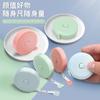 Mini regla suave y bonita para el hogar, cinta métrica de plástico de 1,5 m, cinta métrica retráctil automática, cinta métrica para ropa