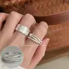 Anillo Azul Claro para Mujer, Exquisito y Elegante, Lujo Ligero, Versátil, Moderno, Creativo, Dulce, Anillo Abierto, Anillo de Índice de Nicho