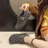 Zapatos Birkenstock de suela gruesa y plana de lana para mujer, novedad Otoño/Invierno 2026, mocasines de lunares, para ir al trabajo, para exteriores, forrados de polar, totalmente cerrados