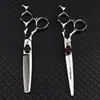 Tijeras de Peluquería Neppson Black Skull Edición Gema de 6.0 pulgadas, Tijeras para Cortar el Cabello, Tijeras Rectas, Tijeras para Flequillo, Tijeras Entresacadoras