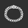 Pulseras Personalizadas para Hombre Hip-Hop Europeo y Americano Cadena Cubana Brillante de Oro de 14K Tendencia Versátil Joyería Transfronteriza Accesorios Más Vendidos
