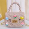 2026 Nuevo Modelo Bolso Mini Pequeño Hecho a Mano con Parches DIY, Bolso Cruzado con Cadena para Mujeres y Niños, Bolso de Gelatina