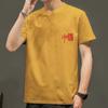 Camiseta de Hombre Manga Corta Holgada Delgada Verano Algodón Talla Grande Moda Nacional Media Manga ins Marca de Moda Camiseta de Pareja Prenda Superior