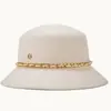 Rongmei 2026 Nuevo Sombrero Clásico Hepburn Transfronterizo con Ala Curva, Sombrero de Mezcla de Seda y Lana, Elegante Sombrero de Estilo Francés