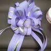 Decoração de Natal Transfronteiriça 6,4cm Tamanho Grande Flor Puxada à Mão Arranjo de Casamento Decoração de Carro de Casamento Bola de Flores Fita
