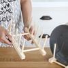 Tendedero de madera, estante de almacenamiento y acabado para cocina, estante para tazas de agua, cuencos y platos, estante de almacenamiento de madera para el hogar