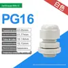 Conector à prova d'água com cabeça de Gelan selada e fixa para fio e cabo de plástico de nylon métrico e polegada PG7/9/M12/M16