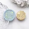 Sello de cera transfronterizo con cabeza de cobre con patrones de luna, rosa y mariposa, cabeza de sello universal, accesorio de decoración para invitaciones de boda