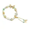 Pulseras de Cerámica Jingdezhen Estilo Simple Bosque de la Amistad Temática Transfronteriza Mariposa Nuevo Estilo Chino Artístico Estudiante Pulseras de Moda al por Mayor