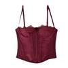 Transfronterizo Amazon Encaje Europeo y Americano Encaje Plástico Hueso Moldeador Sexy Sin Tirantes Hueco Sin Espalda Perspectiva de Mujer Ropa de Tirantes