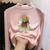 Nueva colección de otoño e invierno de capas base de forro polar para niños: Camisetas interiores de manga larga con cuello alto, cálidas y cómodas, para niñas pequeñas y niños pequeños
