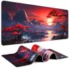 Alfombrilla de ratón estilo japonés Ola de Kanagawa, extragrande, antideslizante, con bordes sellados, alfombrilla de escritorio universal para teclado y ratón, disponible para dropshipping