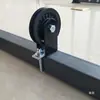 Polea de rodamiento fijo de tubo cuadrado suspensión silenciosa modificación DIY remo de tracción doble cabezal curl de bíceps accesorio de fitness