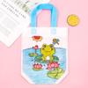 Bolsa de Grafitis No Tejida Bolsa de Clasificación de Basura DIY Material para Bolso de Mano de Producción Pintado a Mano para Niños