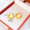 Joyería Color Arena Dorada, Pendientes Mobius Cepillados de Oro Imitación, Mismo Estilo que las Joyerías Doradas, Pendientes de Círculo Retorcido de Gama Alta de Nicho