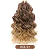 Cabelo de Crochê Cross Africa Trança de Três Fios GOGO Curl Peruca Latin Curl Fibra Sintética Box Braids Cabelo de Crochê
