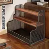 Prateleira de Armazenamento para Mesa de Escritório Armazenamento para Sala de Estar Doméstico Mesa de Centro de Mesa Prateleira de Balcão Multicamadas Prateleira para Mesa de Jantar da Cozinha Prateleira para Copos de Água