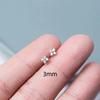 Pendientes de moda Cao Shi 2024 para mujer, estilo coreano, mini pendientes de flores, pendientes pequeños, pendientes para dormir.