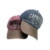 Gorra de béisbol con letras bordadas de color contrastante estilo retro americano para hombre y mujer, visera solar, personalidad, sombrero casual viejo de pico de pato, venta al por mayor