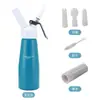 Espumador de Crema de Plástico Nuevo Personalizado Pistola de Crema Espesa de Aluminio Pistola para Decorar Pasteles Botella Sifón Exprimidor de Flores