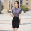 Camisa Delgada Elástica de Verano Vestido Formal Unisex Camisa de Vestir de Negocios Manga Corta Ropa de Trabajo LOGOTIPO Bordado