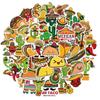 50 Adesivos de Grafite de Comida Estilo Mexicano para Decorar Mala, Adesivos à Prova d'Água, Adesivos à Prova d'Água da Amazon