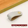 Manijas de Puerta de Gabinete de Cuero Coloridas con Cabezas de Cobre, Manijas de Cuero, Clavos de Cobre para Cajones, Tiradores de Cobre, Manijas de Maleta de Cuero, Manijas de Cuero para Cajas de Vino de Papel