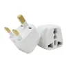 Adaptador de tomada puro cobre padrão britânico para Hong Kong, Macau, Singapura, Malásia, Reino Unido, Europa, Austrália e tomada de conversão padrão do Reino Unido