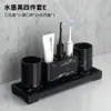 Juego de Lavabo para Baño Taza para Enjuague Bucal Familiar Taza para Cepillo de Dientes Patrón de Mármol para Pareja Suministros de Baño Simples de Lujo Ligero