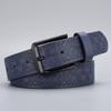 Cinto Masculino com Fivela de Liga de Zinco, Cinto de Couro Casual de Negócios com Fivela de Pino em Relevo, Cinto Masculino de PU, Cinto Masculino Popular Atacado