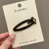 Pinza para el Cabello Melaleuca Otoño e Invierno para Mujer Lazo Estampado Leopardo Exquisita Pinza BB Accesorios para el Cabello Nuevo Estilo 2026 Pinza de Pato de Punto Versátil