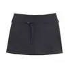 Moda Femenina Transfronteriza AliExpress 2026 Estilo Europeo y Americano Casual Ajustado Cintura Alta Pantalones Falda con Cordón F611836
