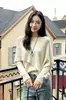 Top Coreano Suave de Dos Piezas Falsas para Mujer Otoño/Invierno Dobladillo Irregular Textura de Sarga Holgado Adelgazante Versátil Tejido