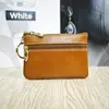 Europa y Estados Unidos nueva funda para llaves de cuero encerado al aceite corta Billetera para monedas de cuero de primera capa tarjetero juego de tarjetas creativo Venta al por mayor