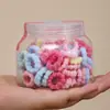 Argola de Toalha Sem Fio para Meninas Faixa de Borracha Elástica Alta Rosqueada Antiderrapante para Crianças Faixa de Cabelo para Meninas
