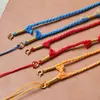 Cordão de pingente ajustável feito à mão em algodão DIY para homens e mulheres, cordão trançado estilo Xizang para atacado, simples e versátil