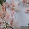 Flor Rosa decoración artificial boda decoración salón de bodas flor de cerezo rosa hortensia habitación de boda decoración de mesita de noche flor artificial