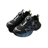 Talla 32-41 zapatos escolares de cuero de marca con suela ligera para niños venta al por mayor zapatillas deportivas para niños grandes 6592
