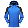 Jaqueta corta-vento e impermeável personalizada com forro de fleece, espessa, para homens e mulheres, jaqueta de fleece com capuz de peça única, casaco quente para montanhismo