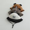 Gorro de panda para niña, súper lindo, bordado, transpirable, con cuerda resistente al viento, para primavera de 2025