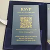 Convites de Casamento Personalizados com Estampagem Dourada em Veludo, Convites de Acrílico com Estampagem Dourada e Envelopes, Impressão de Convites de Casamento Personalizados