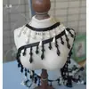 Borda de Renda com Franja e Pérolas Caídas Cortina de Contas DIY Punho de Hanfu Xiapie Cheongsam Gola String de Miçangas Fita de Miçangas