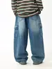 Jeans para Niños 2026 Otoño Nuevo Estilo Jeans de Diseño Casual para Niños Pantalones Curvos Lavados de Moda para Niños
