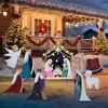 Nuevo letrero de suelo navideño con diseño de cachorro Grinch, letrero impermeable para césped de fiesta al aire libre, jardín