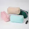 Nueva Bolsa Cosmética de Felpa, Linda y de Aspecto Elegante, Estuche de Gran Capacidad para Niñas, Estudiantes de Secundaria, Caja de Papelería, Venta Directa del Fabricante