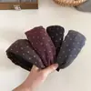 Diadema Ancha Estilo Retro de Lunares Diadema Alta para la Parte Superior del Cráneo Accesorios para el Cabello para Salir y Viajar Pinza para el Cabello Accesorios para el Cabello Mujer Coreano Sensación de Alta Gama