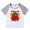 2023 Nueva ropa para niños Camiseta de manga corta de verano para niños y niñas Camisa básica raglán Camiseta de media manga para bebé Top para niños